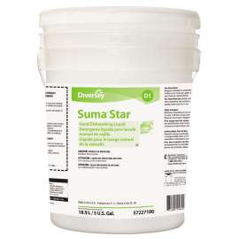 Suma Star D1 Hand Dishwashing Detergent, Unscented, 5 Gallon Pail