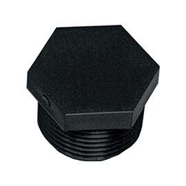 GREEN LEAF F112P Pipe Plug, 1-1/2 in, MNPT, Black