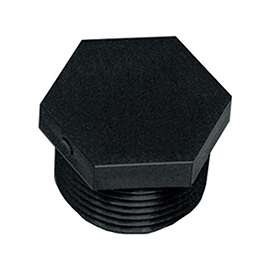 GREEN LEAF F200HD Pipe Plug, 2 in, MNPT, Black