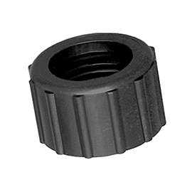 GREEN LEAF B3400P Swivel Nut, 3/4 in, GHT, Polypropylene, Black