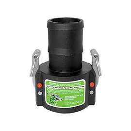 GREEN LEAF GLP 150 C Cam Lever Coupling, 1-1/2 in, Female x Hose Barb, Glass Filled Polypropylene