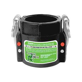 GREEN LEAF GLP 150 D Cam Lever Coupling, 1-1/2 in, Female x FNPT, Polypropylene