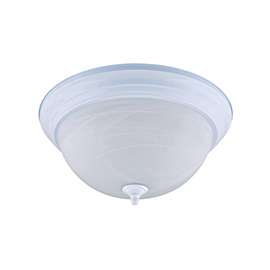 CANARM IFM41311 Ceiling Light Fixture, 120 V, 2-Lamp, White Fixture