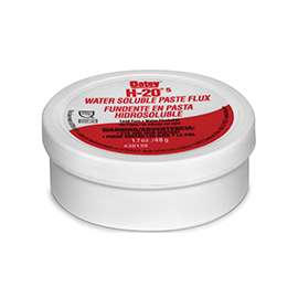 Oatey H-20 Series 30130 Water Soluble Flux, 1.7 oz, Paste, Light Yellow