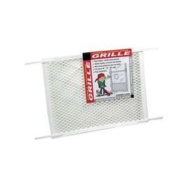 Make-2-Fit PL 15517 Hinged Screen Door Grill, 34-1/2 in W, 20 in H, Plastic, For: 30 to 36 in W Sliding Screen Doors