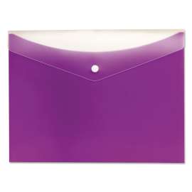Poly Snap Envelope, Snap Closure, 8.5 x 11, Grape