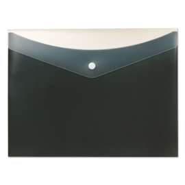 Poly Snap Envelope, Snap Closure, 8.5 x 11, Charcoal