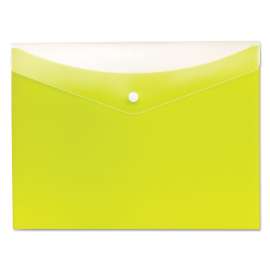 Poly Snap Envelope, Snap Closure, 8.5 x 11, Limeade