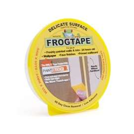 FrogTape 280220 Painting Tape, 60 yd L, 0.94 in W, Yellow
