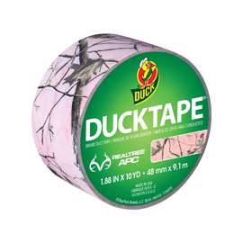 Duck 283109 Heavy-Duty Duct Tape, 10 yd L, 1.88 in W, Realtree Pink