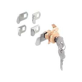 Defender Security U 9940 Mailbox Lock, Keyed Lock, Steel, Brass