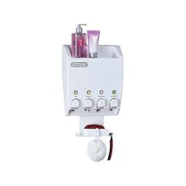Better Living 75453 Soap Dispenser, 14.5 oz/Chamber Capacity, ABS, White, Wall Mounting
