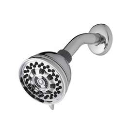Waterpik XAT-649E Handheld Shower Head, 1.8 gpm, 6-Spray Function, Brushed Nickel, 3-1/2 in Dia