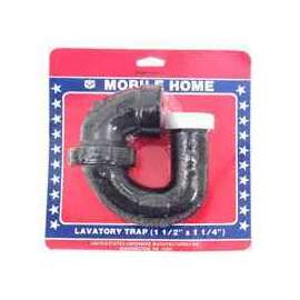US Hardware P-097C Vanity Trap, 1-1/4 x 1-1/2 in, Black