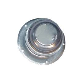 US Hardware V-015C Plumbing Cap, 2-7/8 in Connection, Steel, White, Zinc