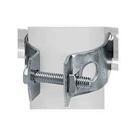 SuperStrut Z702 3EG-10 Pipe Clamp, Steel, Electro-Galvanized