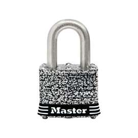Master Lock 3SSKADHC Padlock, Keyed Alike Key, 9/32 in Dia Shackle, 3/4 in H Shackle, Stainless Steel Shackle, Laminated
