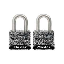 Master Lock 3SSTHC Padlock, Keyed Alike Key, 9/32 in Dia Shackle, 3/4 in H Shackle, Stainless Steel Shackle, Steel Body
