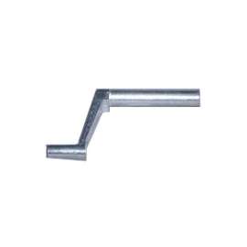 American Hardware WP-8886C Window Crank with Bolt, Zinc, Mill, 1 Carded