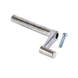 American Hardware WP-8888C Window Crank with Bolt, Zinc, Mill, 1 Carded