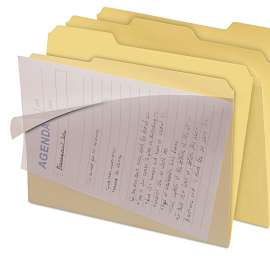 Clear View Interior File Folders, 1/3-Cut Tabs, Letter Size, Manila, 8/Pack
