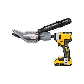 Malco TSF1 Siding Shear Attachment, Steel, For: 14.4 V or Larger Cordless or Standard A/C Power Drills