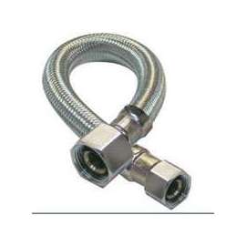 Plumb Pak EZ Series PP23803-5 Sink Supply Tube, 3/8 in Inlet, Compression Inlet, 1/2 in Outlet, FIP Outlet, 20 in L