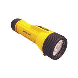 Eveready EVINL25S Heavy-Duty Flashlight, D Battery, Alkaline Battery, LED Lamp, 35 Lumens Lumens, 45 m Beam Distance