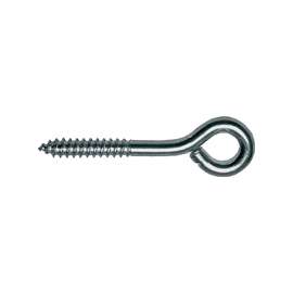 ProSource LR229 Screw Eye, 6 mm Dia Wire, 7 mm Thread, 3/4 in L Thread, 1-15/16 in OAL, 298 lb Working Load, Steel, Zinc