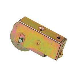 Prime-Line D 1831 Roller Assembly, 1-1/2 in Dia Roller, 5/16 in W Roller, Steel, 1-Roller, Plain Back Mounting