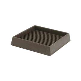 Shepherd Hardware 9078 Caster Cup, Rubber, Brown