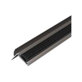 M-D 48998 Door Bottom with Drip Cap, 36 in L, 1-3/4 in W, 1-3/32 in H, Aluminum, Satin Nickel
