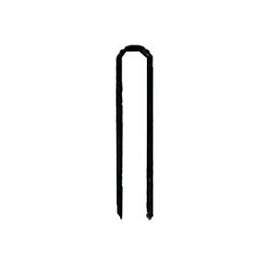 ProFIT 718228 Crown Staple, 1/4 in W Crown, 3/4 in L Leg, 18 Gauge, Electro-Galvanized