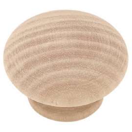 1-1/2" WHT RND 3/4"Knob