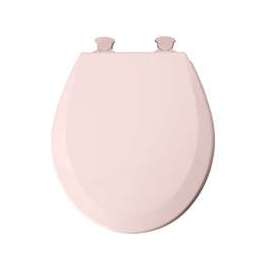 Mayfair 46ECDG-023 Toilet Seat, Round, Wood, Pink, Twist Hinge