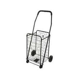 Simple Spaces TPG-G80033L Shopping Cart, 19 in OAW, 36 in OAH, 1-Shelf, Steel Shelf, Black Shelf