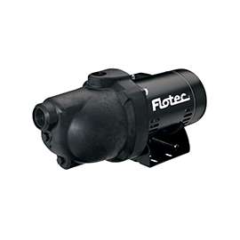 Flotec FP4032 Jet Pump, 9.6/19.2 A, 115/230 V, 1 hp, 1-1/4 in Suction, 1 in Discharge Connection, 25 ft Max Head, 18 gpm