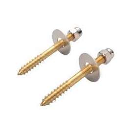 ProSource Screw Set, Brass, For: Use to Attach Toilet to Flange