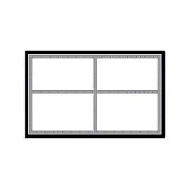 Centurion SLC501 Laser Sign, Black/Silver Background, 5-1/2 in W x 3-1/2 in H Dimensions