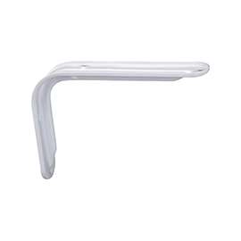 ProSource 25220PHL-PS Magnum Shelf Bracket, 90 lb/Pair, 8 in L, 5-1/2 in H, Steel, White