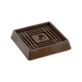 Shepherd Hardware 9074 Caster Cup, Rubber, Brown