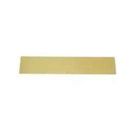 Schlage SC8400PA3 6X30 Kick Plate, 30 in L, 6 in W, Aluminum, Brass
