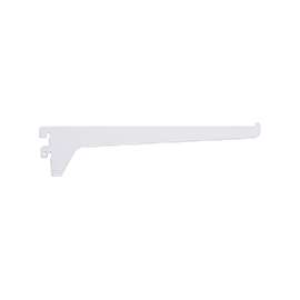 ProSource 25333PHL-PS Single and Utility Shelf Bracket, 62 lb/Pair, 8 in L, 2-1/2 in H, Steel, White
