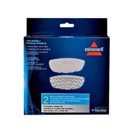 BISSELL 1252 Mop Pad Kit, 4 in L, 12 in W, Microfiber Cloth, Machine Washable: Yes