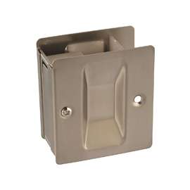National Hardware N326-306 Pocket Door Pull, Brass, Satin Nickel