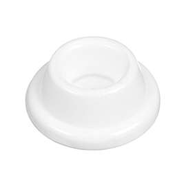 National Hardware N243-816 Door Stop, 1.9 in Dia Base, 0.72 in Projection, Plastic, White