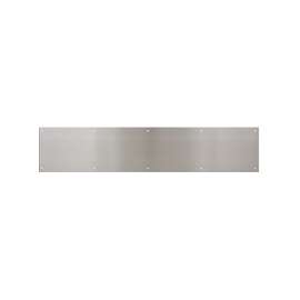 National Hardware V1996 Series N325-407 Kick Plate, 30 in L, 6 in W, Aluminum, Satin Nickel