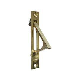 National Hardware N216-051 Door Edge Pull, 3/4 in W, Brass, Solid Brass