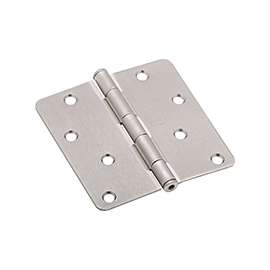 National Hardware N830-246 Door Hinge, Cold Rolled Steel, Satin Nickel, Non-Rising, Removable Pin, Full-Mortise Mounting