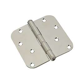 National Hardware N830-270 Door Hinge, Stainless Steel, Zinc, Non-Rising, Removable Pin, Full-Mortise Mounting, 55 lb